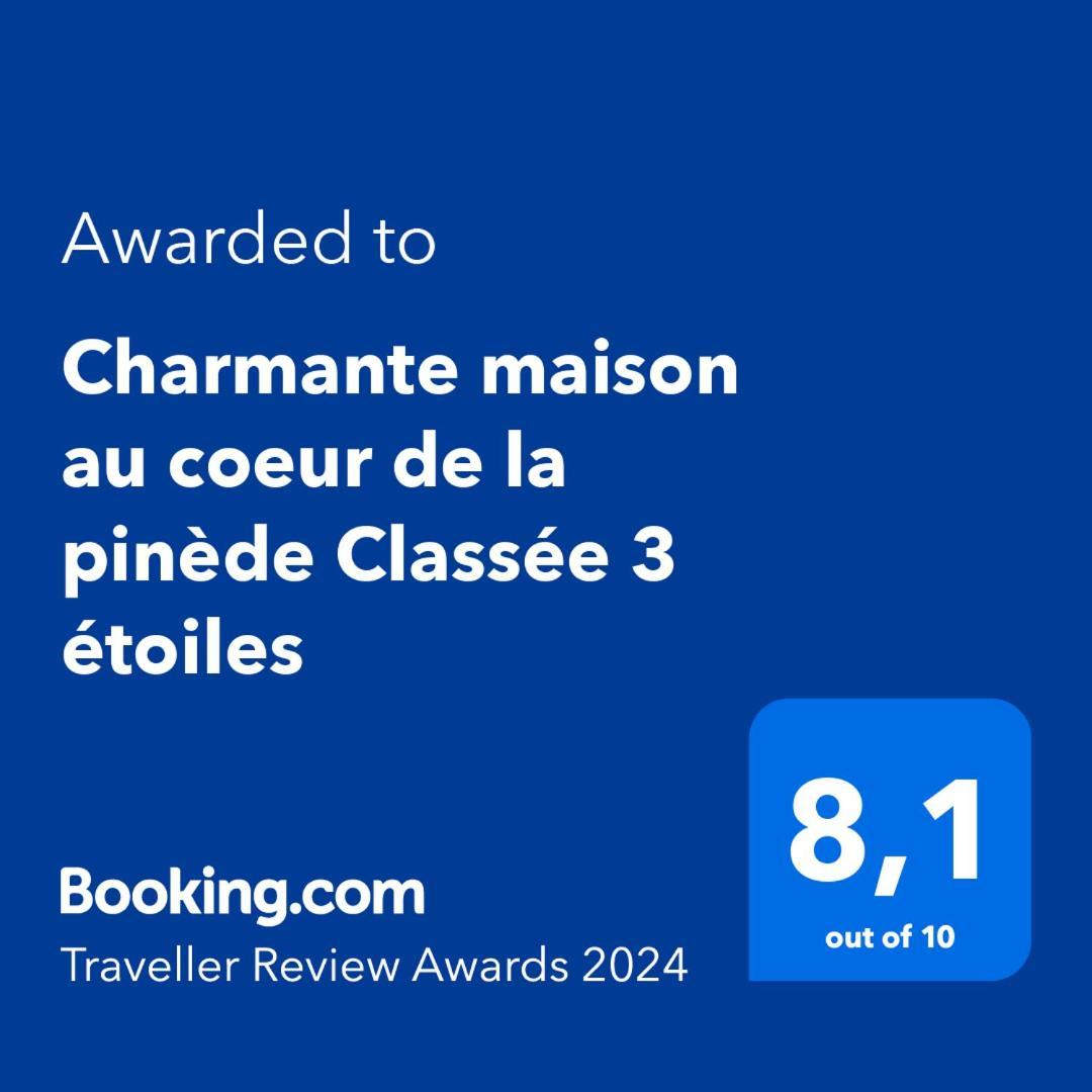 Charmante Maison Au Coeur De La Pinede Classee 3 Etoiles 拉卡诺 外观 照片